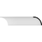 Ekena Millwork SAMPLE - 8 1/2"H x 8 1/2"P x 12"F x 12"L Medway Traditional Smooth Crown Moulding SAMPLE-MLD08X08X12ME - alternate 1